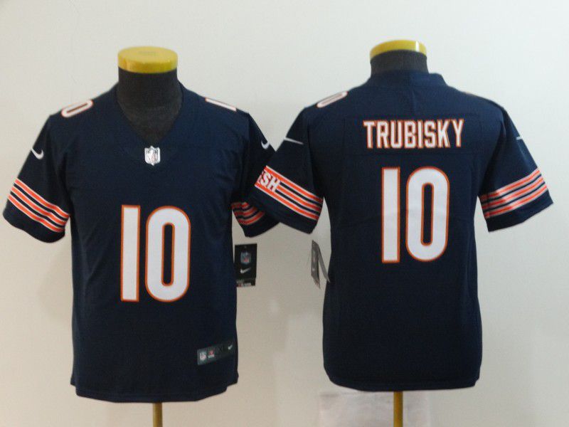 Youth Chicago Bears #10 Trubisky Nike Vapor Untouchable Limited Playe NFL Jerseys->->Youth Jersey